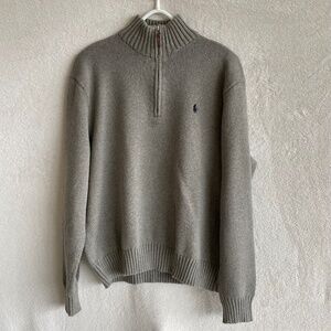Polo by Ralph Lauren RIB Quarter-Zip Pullover Sweater, 100% Pima Cotton